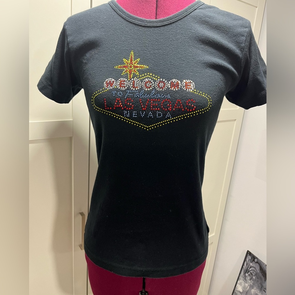 Vintage Las Vegas bejeweled Tee c.2001